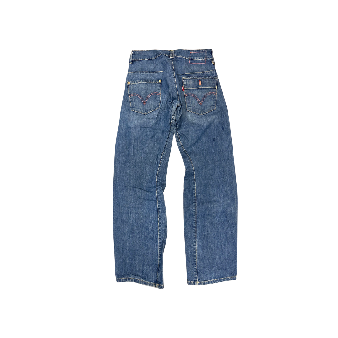 Levi's gallabuxur m/orange saum á vasa