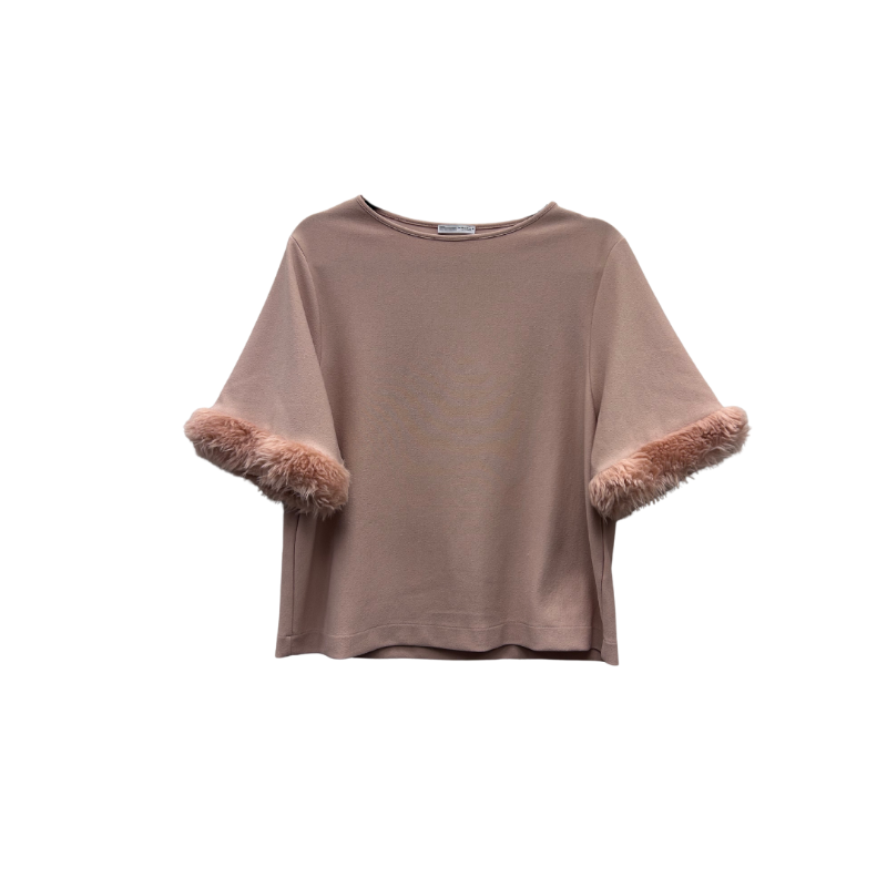 ZARA bleikur skraut-toppur