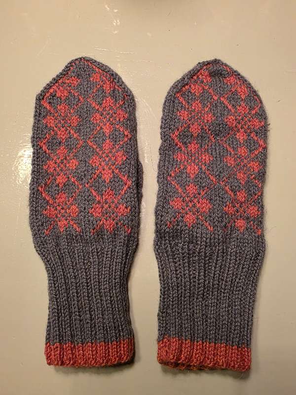 Handprjónaðir vettlingar