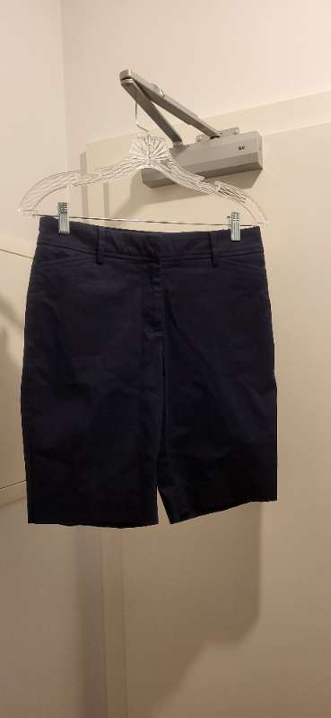 Talbots stuttbuxur Navy bláar