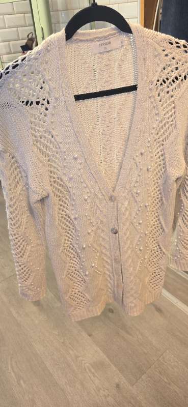 Vintage hlý peysa m perlum