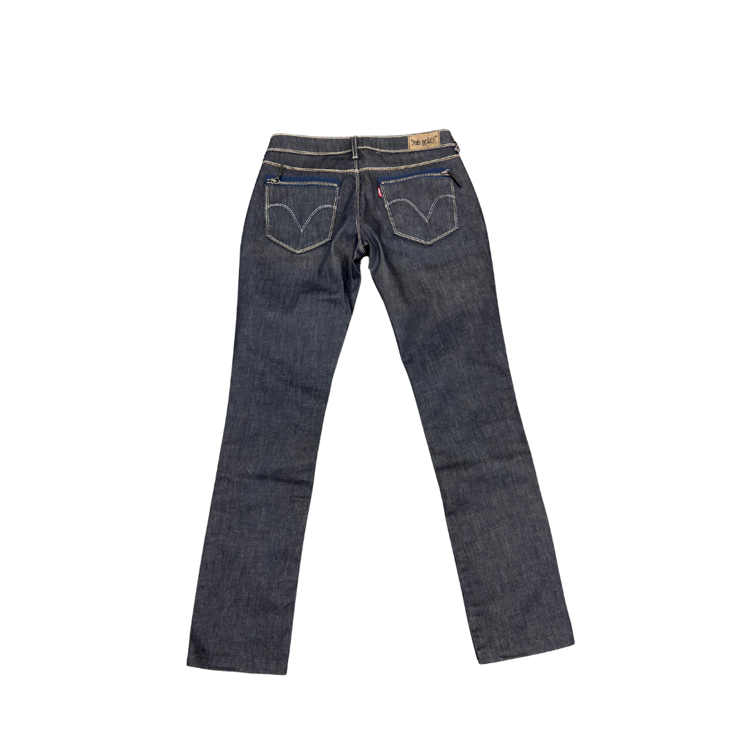 Levi's gallabuxur dökkbláar