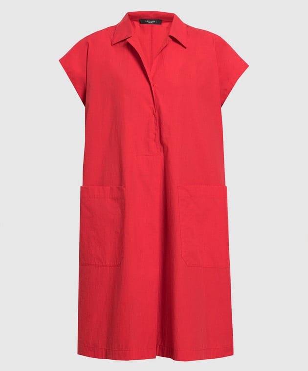 Max Mara weekend kjóll rauður 100% bómull