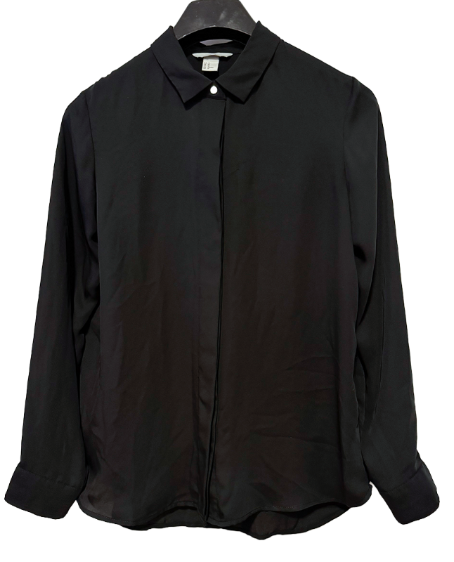 Skyrta H&M svört/satin ónotað