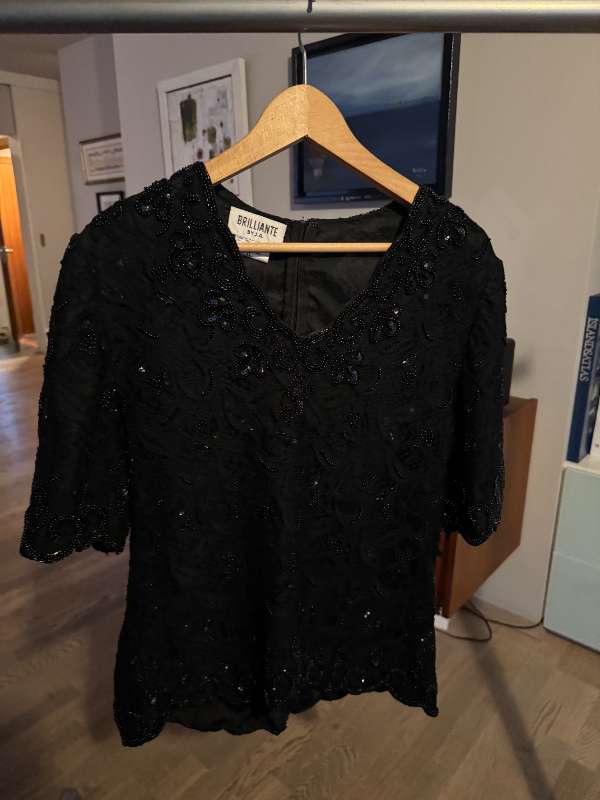 Toppur - Vintage m.pallíettum