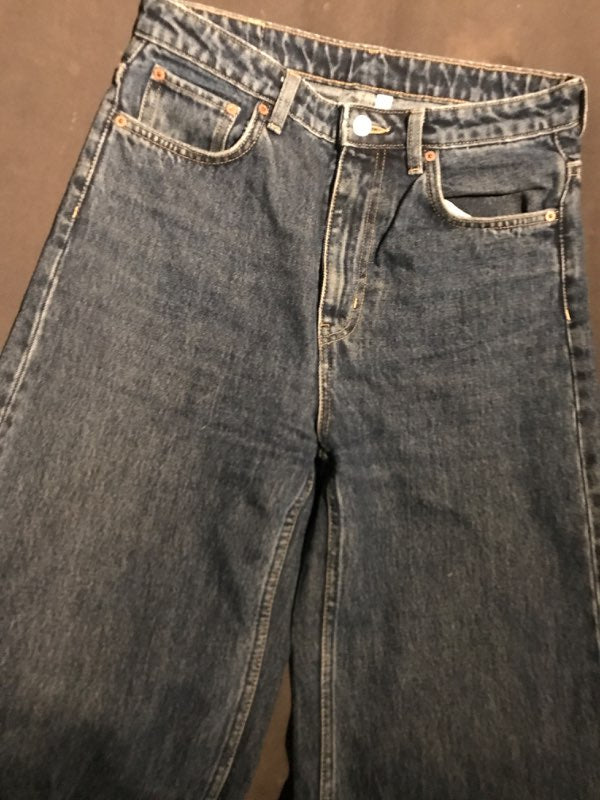 Flared high rise wide leg