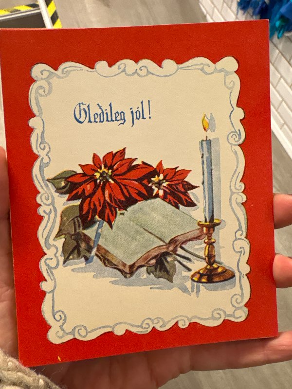 Jólakort rautt