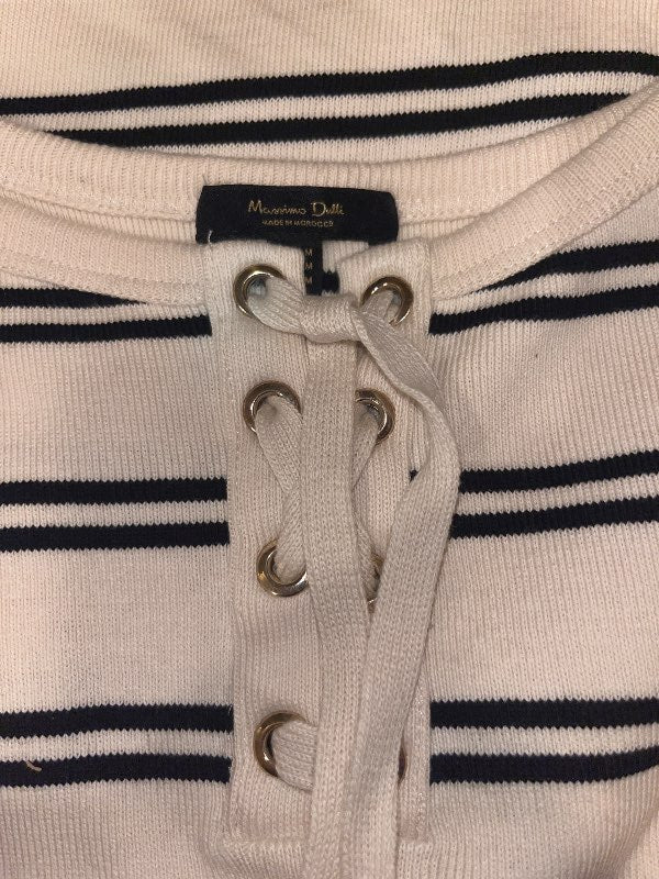 MASSIMO DUTTI white striped blouse