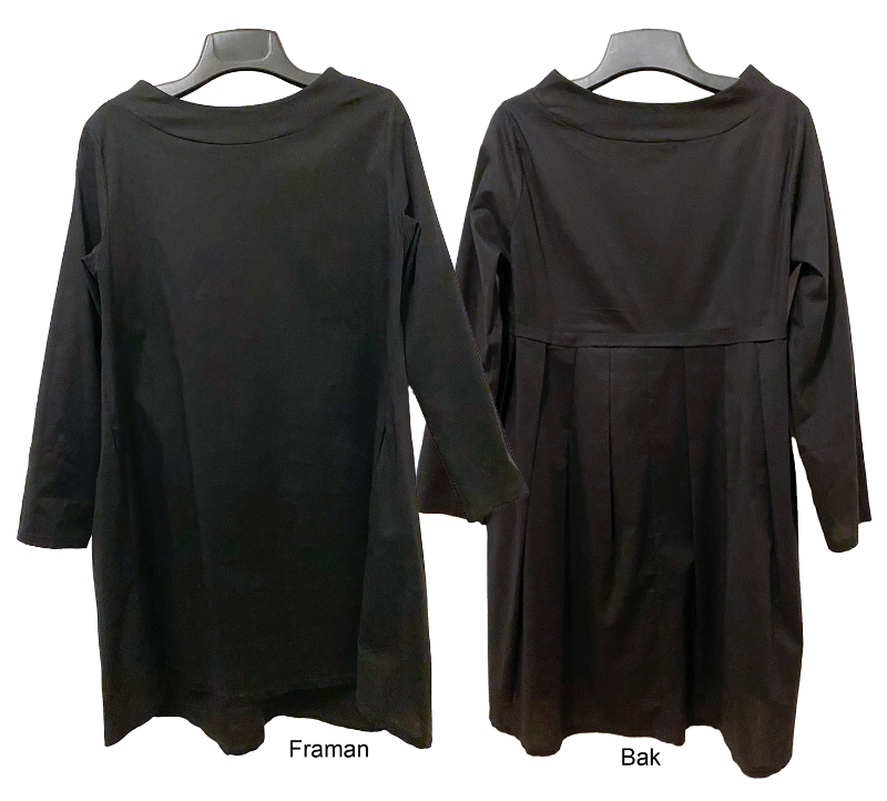 Kjóll stuttur/svartur ónotað