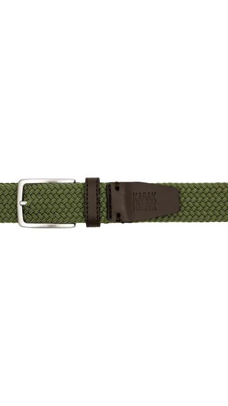 Recycled Woven Belt Olive
