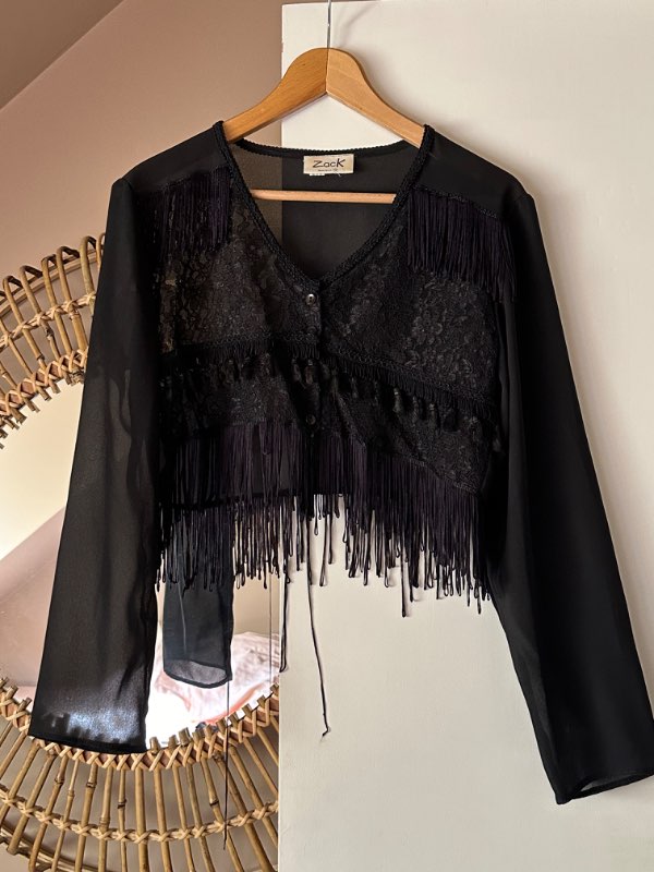 Vintage fringe top