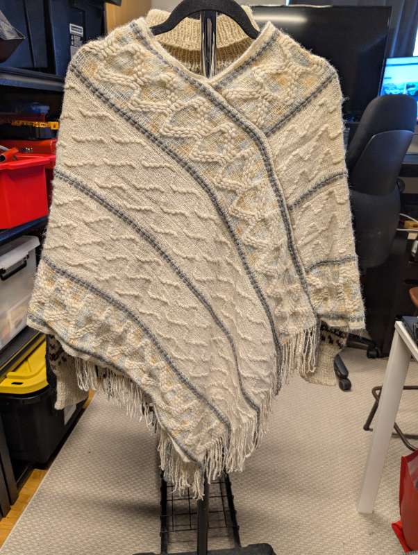 Poncho Natura Ljóst