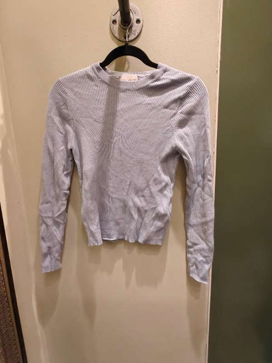 Lefties blá ribbed peysa