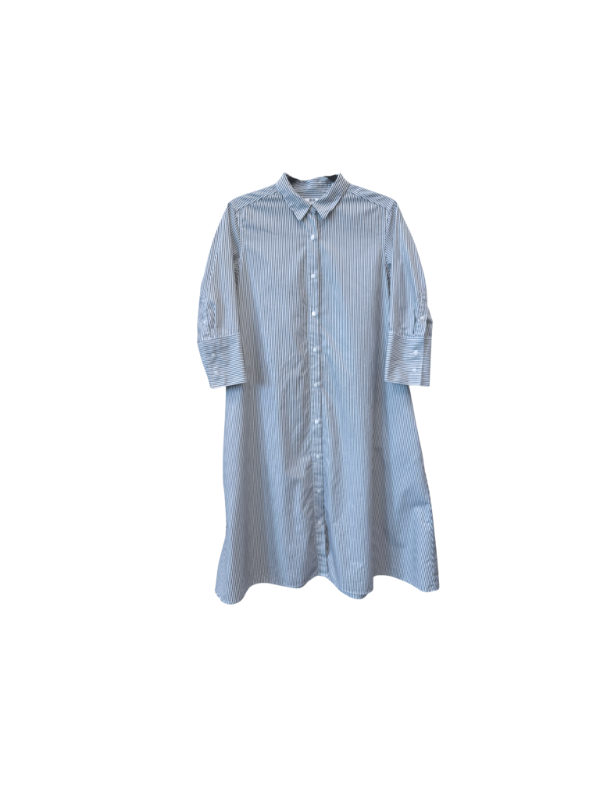 Uniqlo skyrtukjóll röndóttur