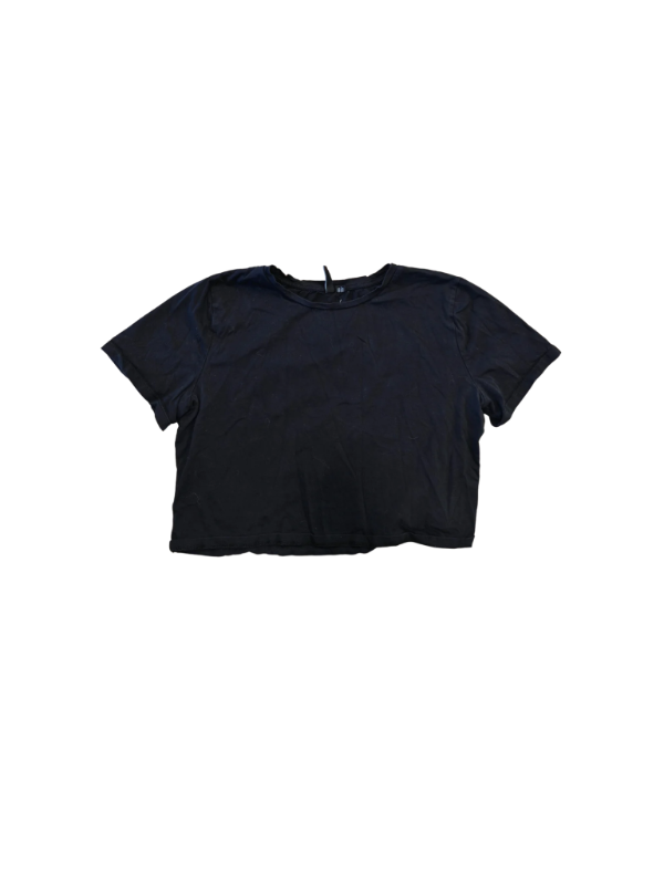 PC crop t-shirt svartur