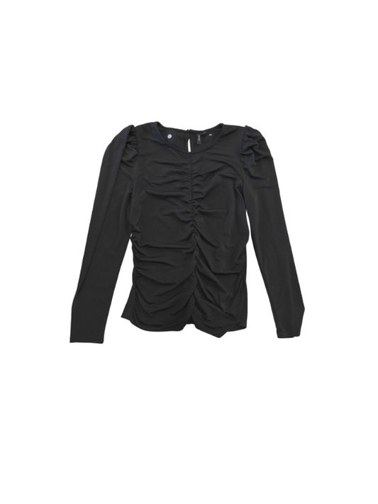 Vero Moda puff sleeve rouched bolur, svartur