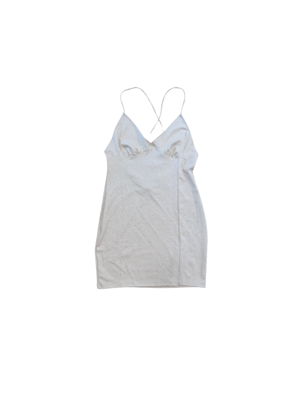 H&M silfur glimmer kjóll