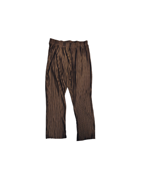 Vero Moda plíseraðar buxur, brúnar