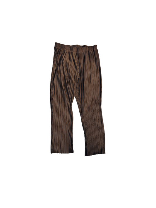 Vero Moda plíseraðar buxur, brúnar