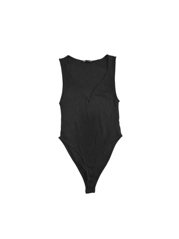Zara samfella svört ribbed