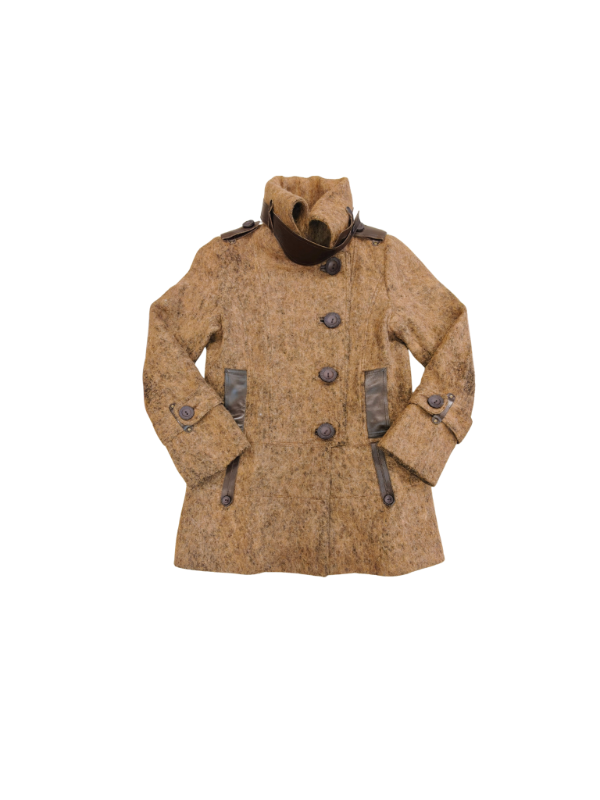 Vintage Mackage kápa, ull og leður
