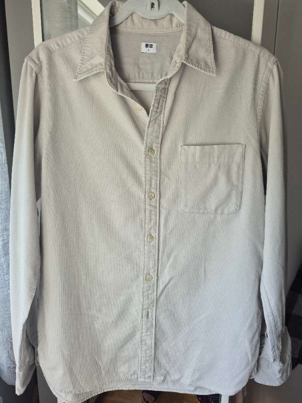 uniqlo herra flauelskyrta