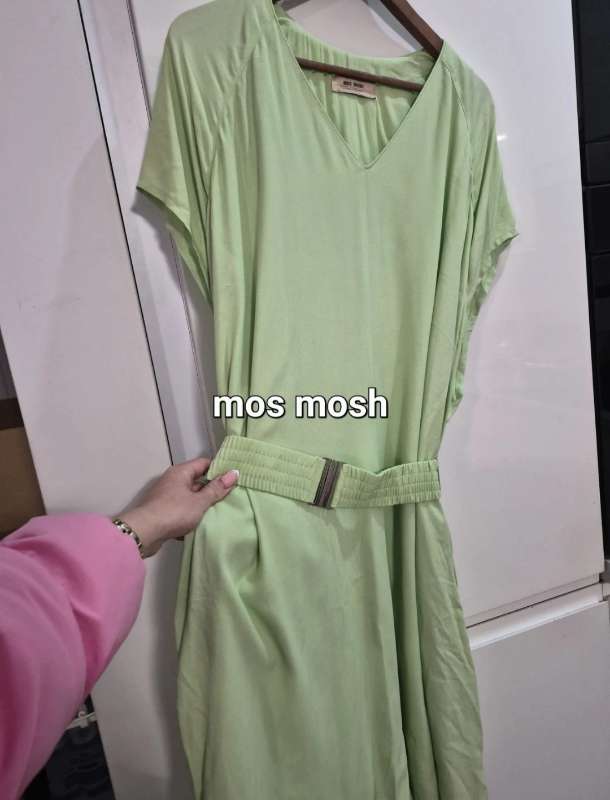 Mos Mosh Pistachio Green Dress with Belt
