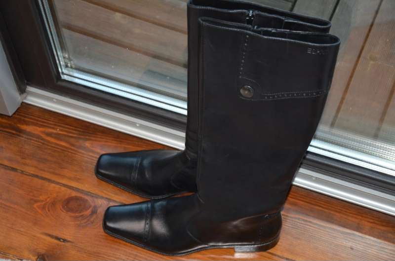 Esprit Genuine Leather Knee High Boots