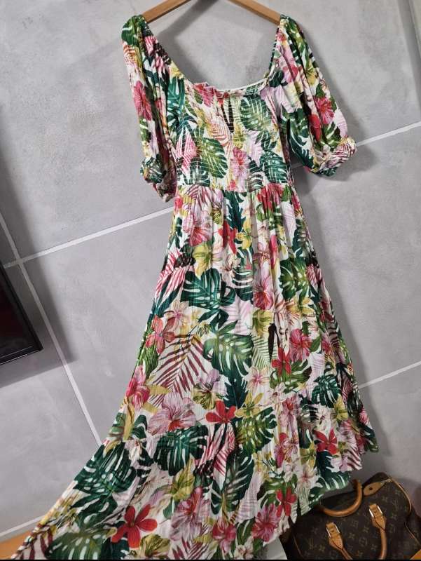 King's Road Tropical Viscose Dress