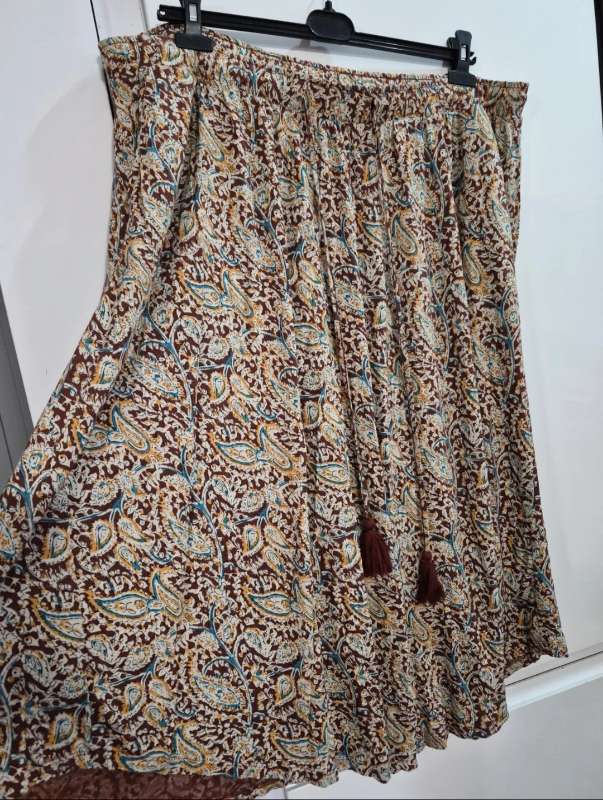 FatFace Paisley Viscose Skirt