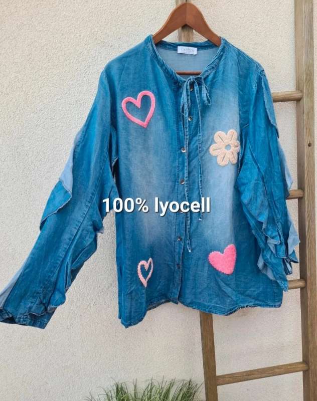 Made in Italy lyocell skyrta – Oversize