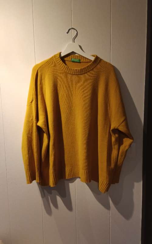 Benetton Wool Sweater Yellow