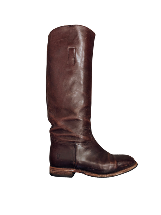 Svig leðurstígvél