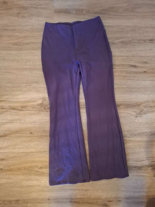 Fjólubláar mjúkar buxur  með teygju - yoga buxur
