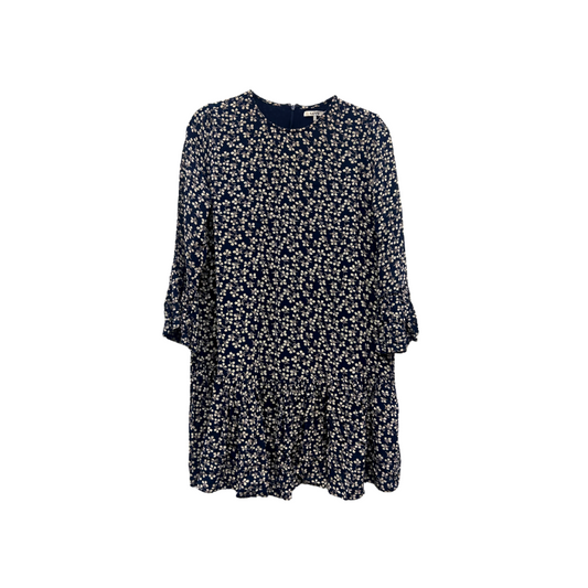 Kjóll - Ganni dökk blár og drappaður