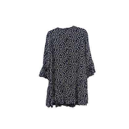 Kjóll - Ganni dökk blár og drappaður