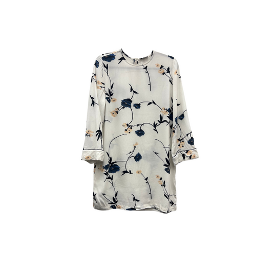 Kjóll - Ganni hvítur kjóll með blómum