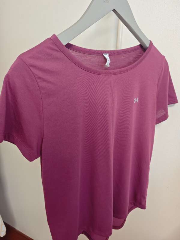 85-Purple sport shirt top