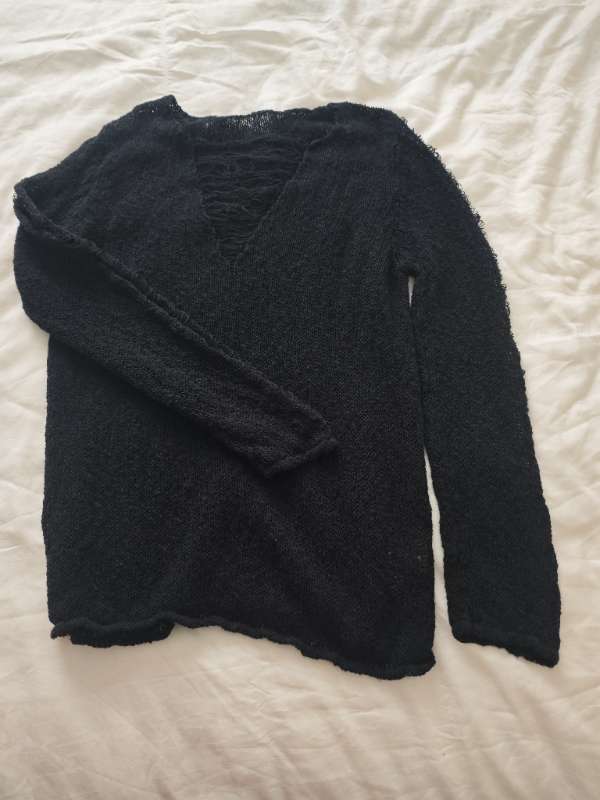 105-Black top with holes