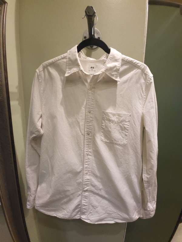 Uniqlo Slim Fit White Blouse