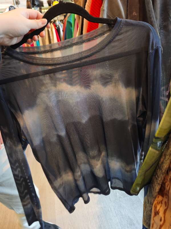 wang sha top dark blue