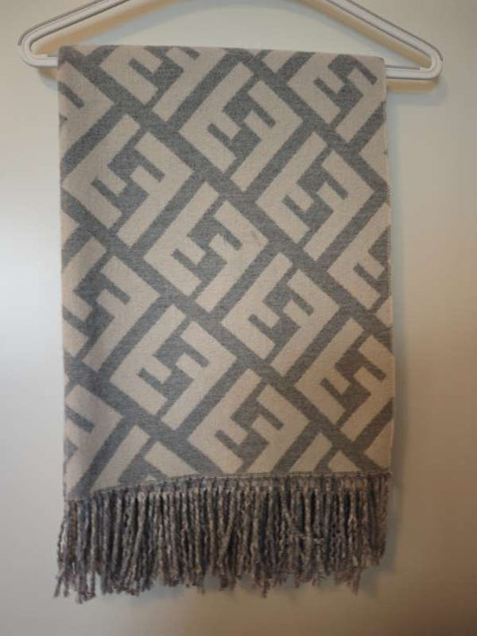 54 F logo cashmere scarf