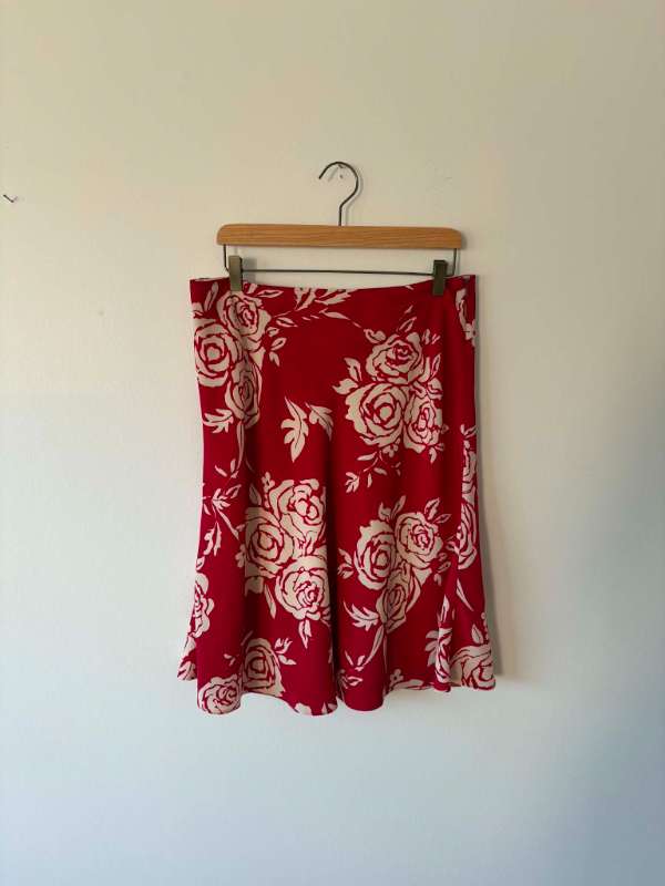 Vintage low waist blómapils