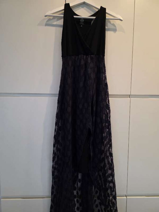 Dökk fj.blár síður kjóll frá Volcano