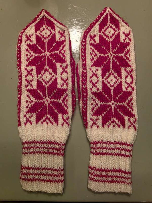 Handprjónaðir vettlingar