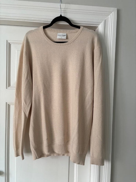 Brunn&Stengade beige peysa XL