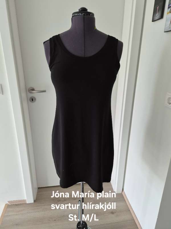 Jóna María svartur hlírakjóll