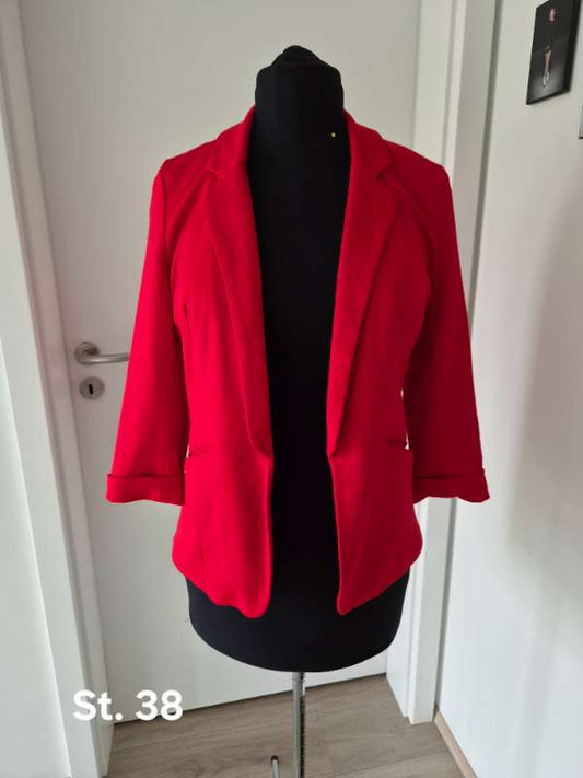 Rauður stuttur blazer