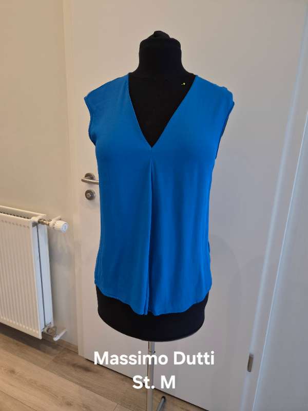 Blár Massimo Dutti toppur
