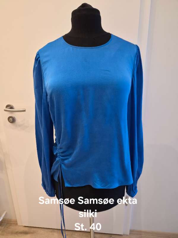 Samsöe Samsöe ekta silkiskyrta
